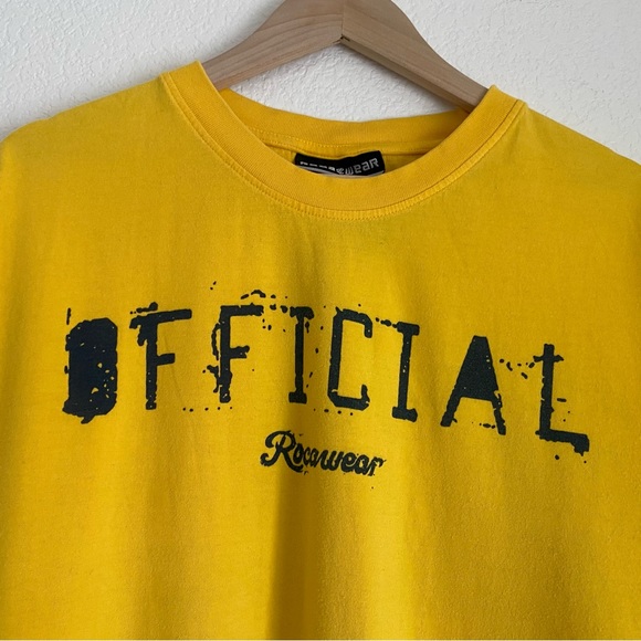 Y2K Rocawear Official front and back printed t-shirt, yellow, XXL - Picture 8 of 11